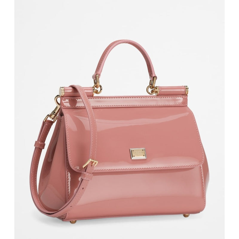 Bolsa Handle Medium Patent Calfskin Sicily