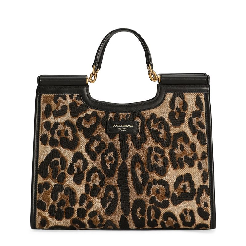 Bolsa Tote Small Leopard Print Sicily - Mercado de Luxo - O Maior E-Commerce de Bens, Produtos e Serviços de Luxo do Brasil.