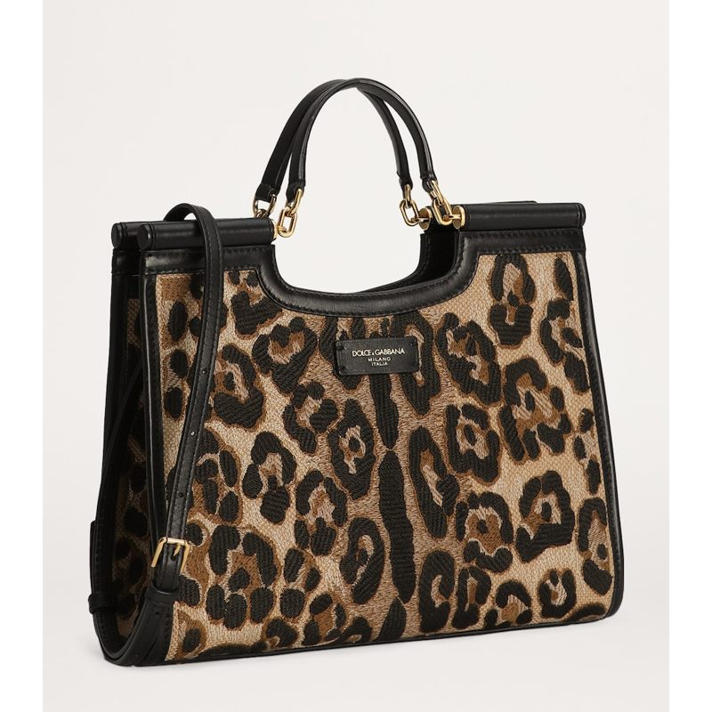 Bolsa Tote Small Leopard Print Sicily