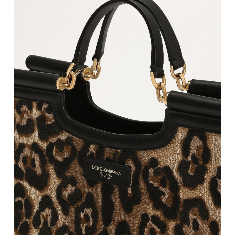 Bolsa Tote Small Leopard Print Sicily