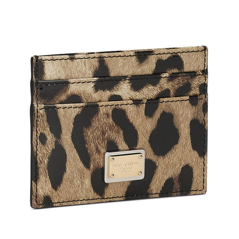 Bolsa Wallet Calfskin Leopard Print