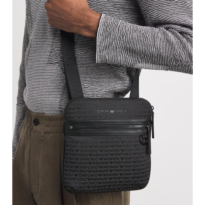 Bolsa Crossbody Cotton-Blend Logo