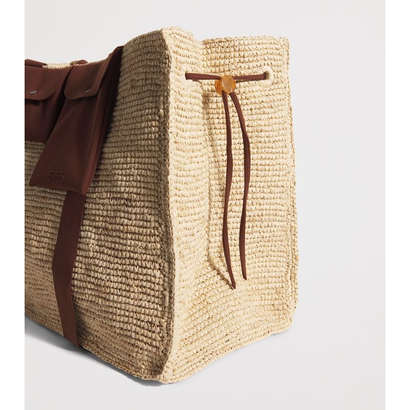 Bolsa Tote Raffia Voyageur