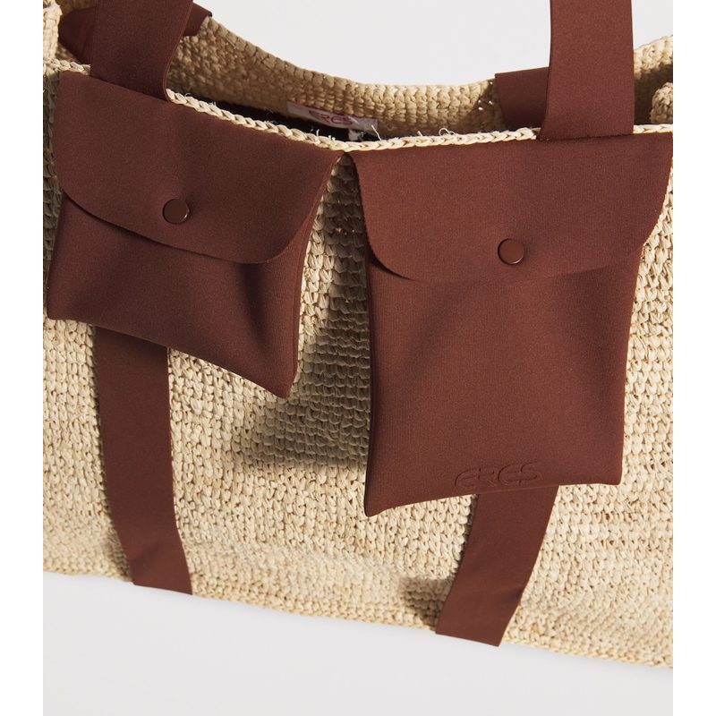 Bolsa Tote Raffia Voyageur