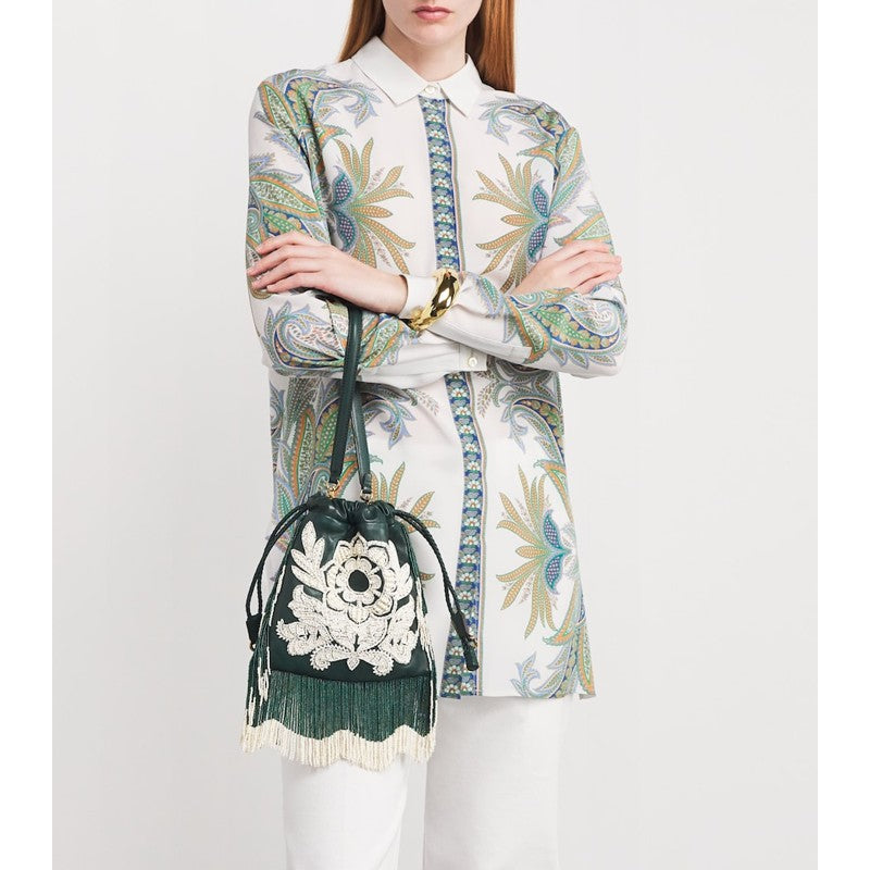 Bolsa Shoulder Fringed Embellished