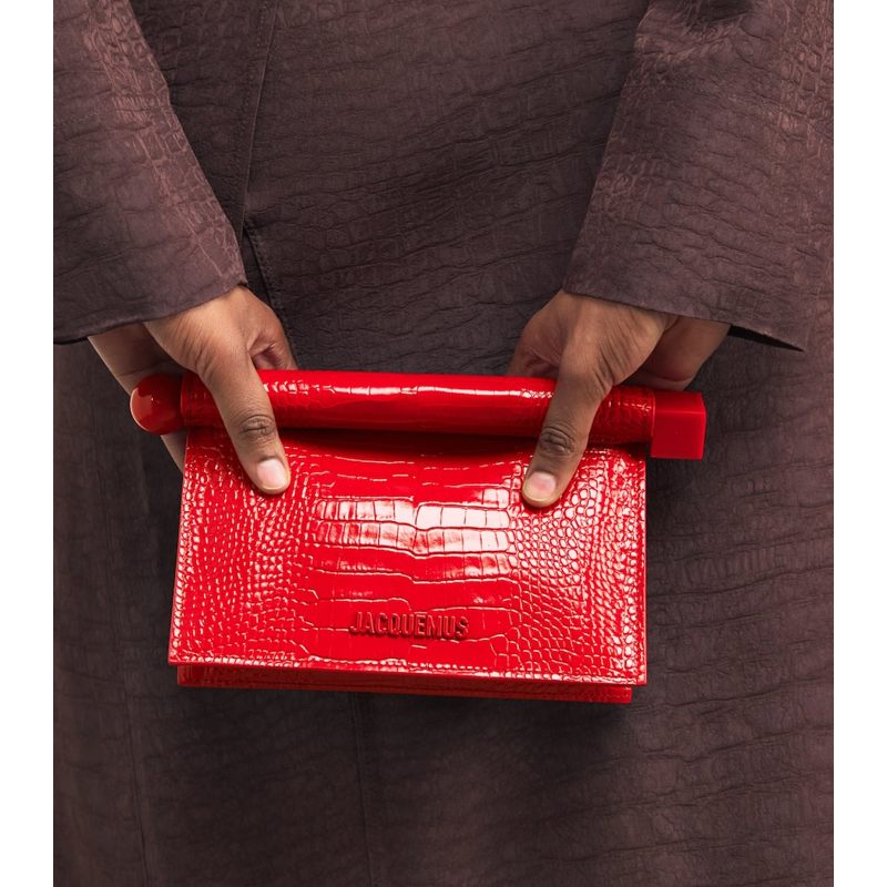Bolsa Clutch Croc-Embossed La Petite Pochette