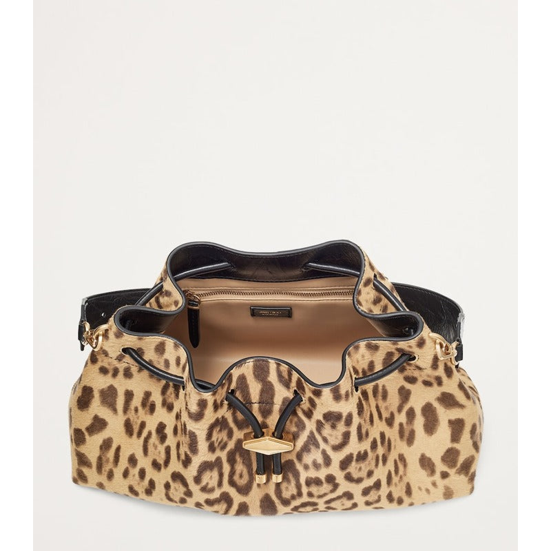 Bolsa Bucket Medium Cinch Leopard Print