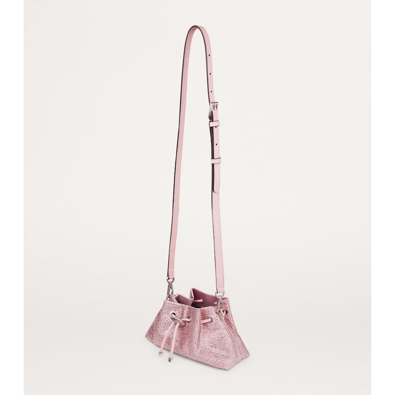 Bolsa Bucket Small Cinch Crystal-Embellished