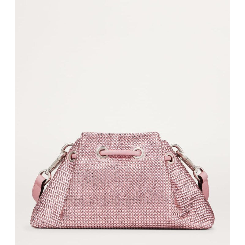 Bolsa Bucket Small Cinch Crystal-Embellished