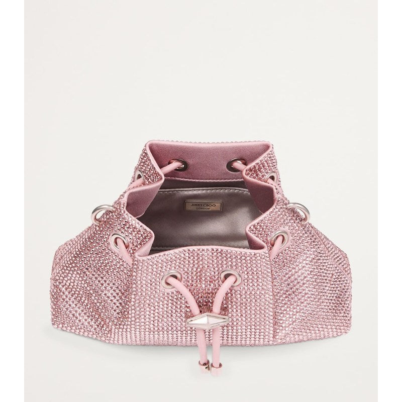 Bolsa Bucket Small Cinch Crystal-Embellished
