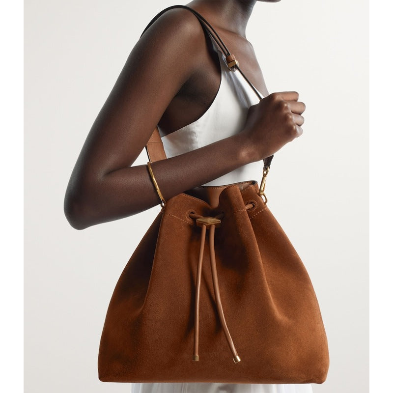 Bolsa Bucket Large Suede Cinch