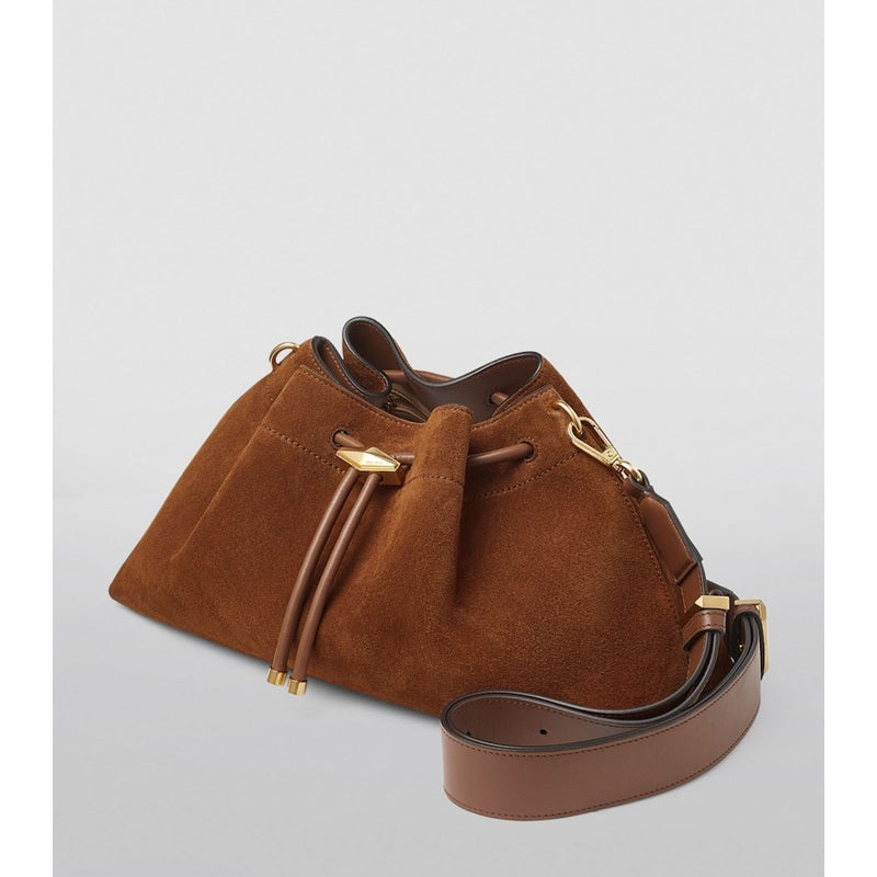 Bolsa Bucket Medium Suede Cinch
