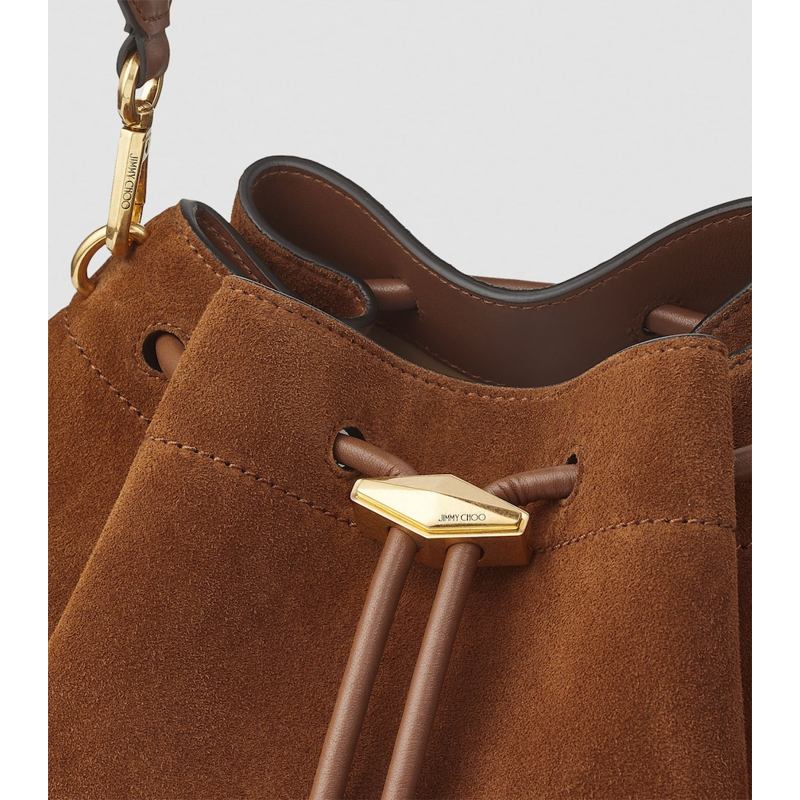 Bolsa Bucket Medium Suede Cinch