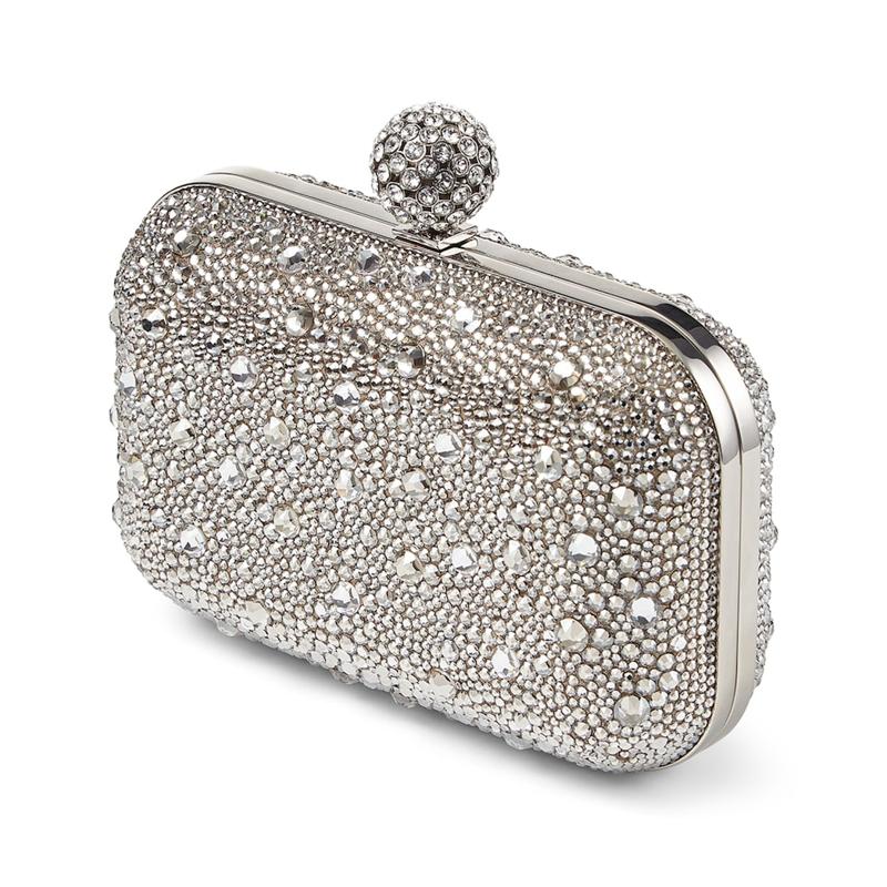 Bolsa Clutch Cloud Crystal Embellished
