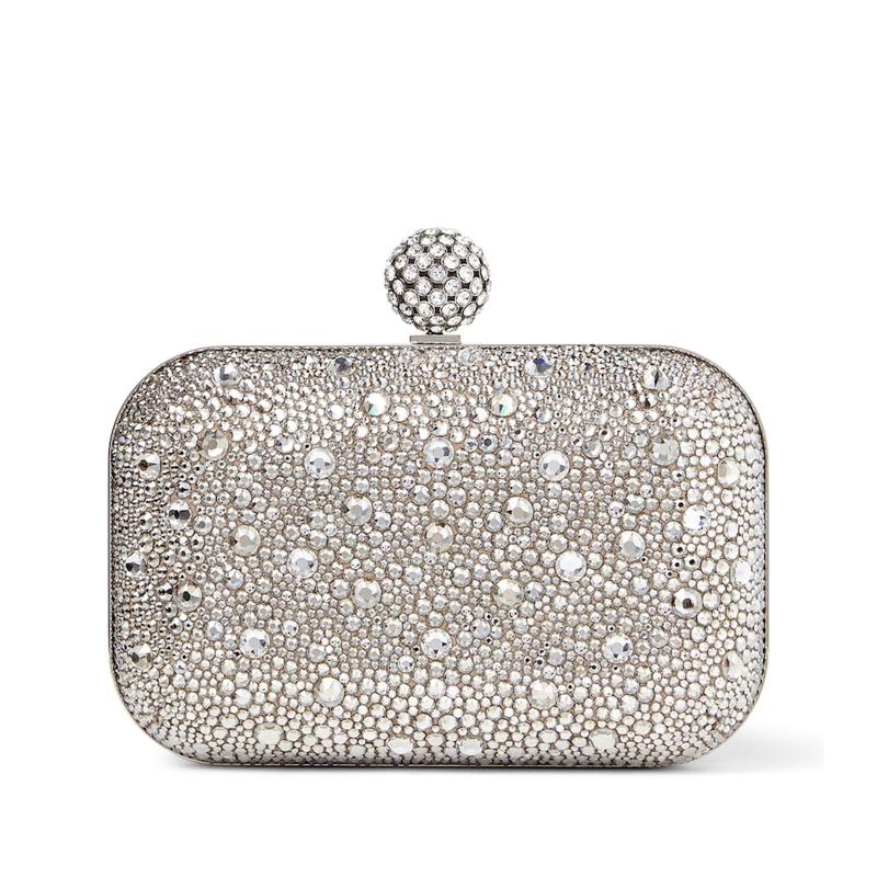 Bolsa Clutch Cloud Crystal Embellished