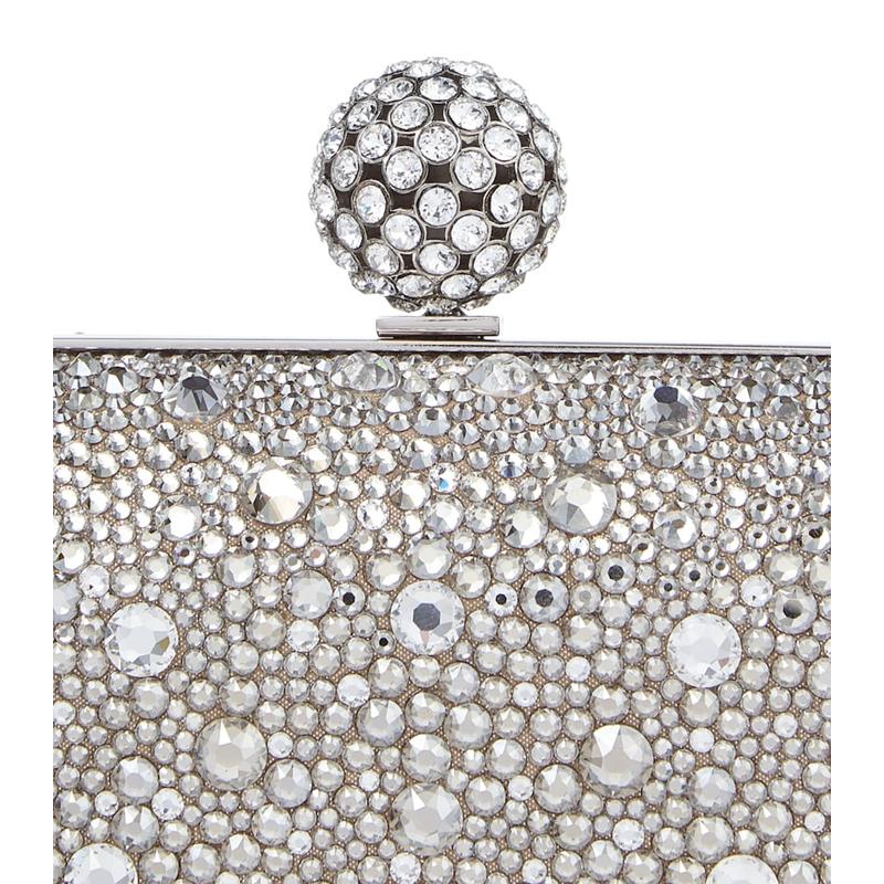 Bolsa Clutch Cloud Crystal Embellished