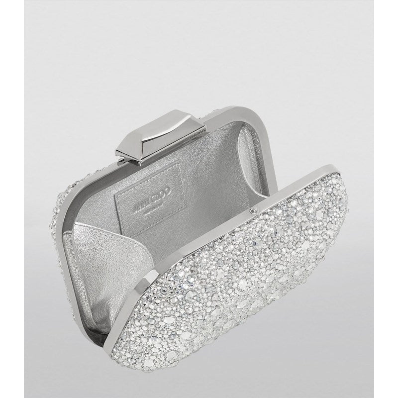 Bolsa Clutch Crystal-Embellished Cloud