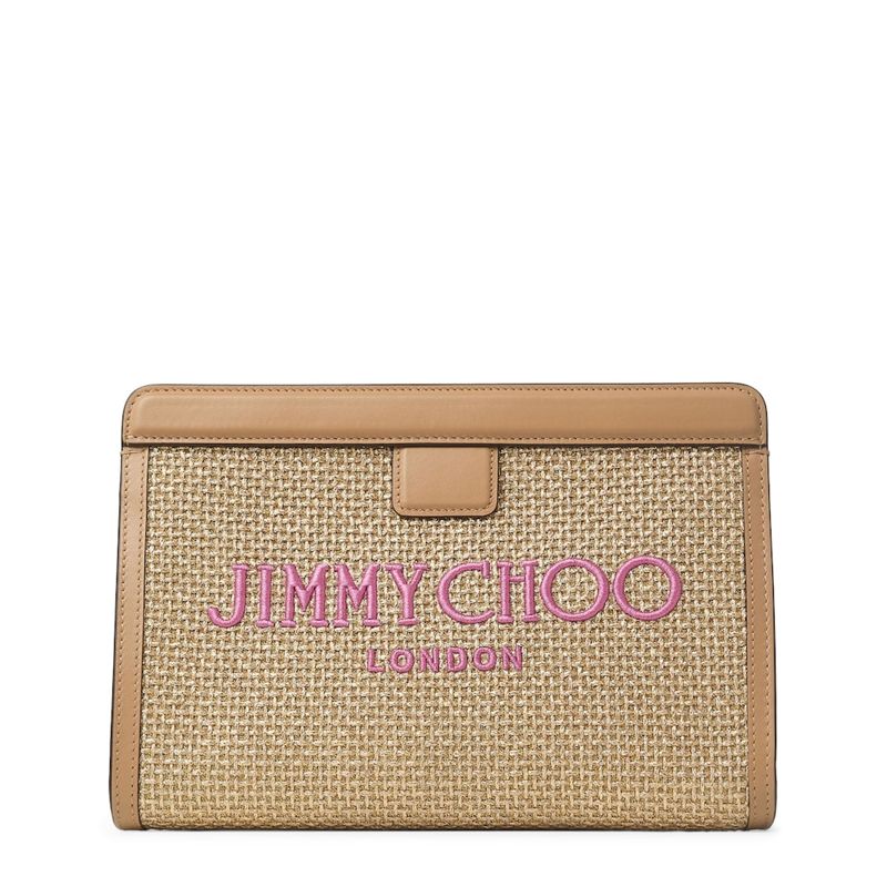 Bolsa Clutch Raffia Trim Avenue - Mercado de Luxo - O Maior E-Commerce de Bens, Produtos e Serviços de Luxo do Brasil.