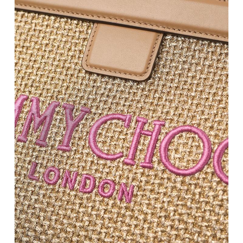 Bolsa Clutch Raffia Trim Avenue