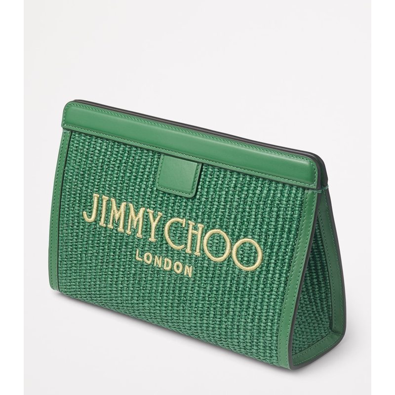 Bolsa Clutch Raffia Trim Avenue