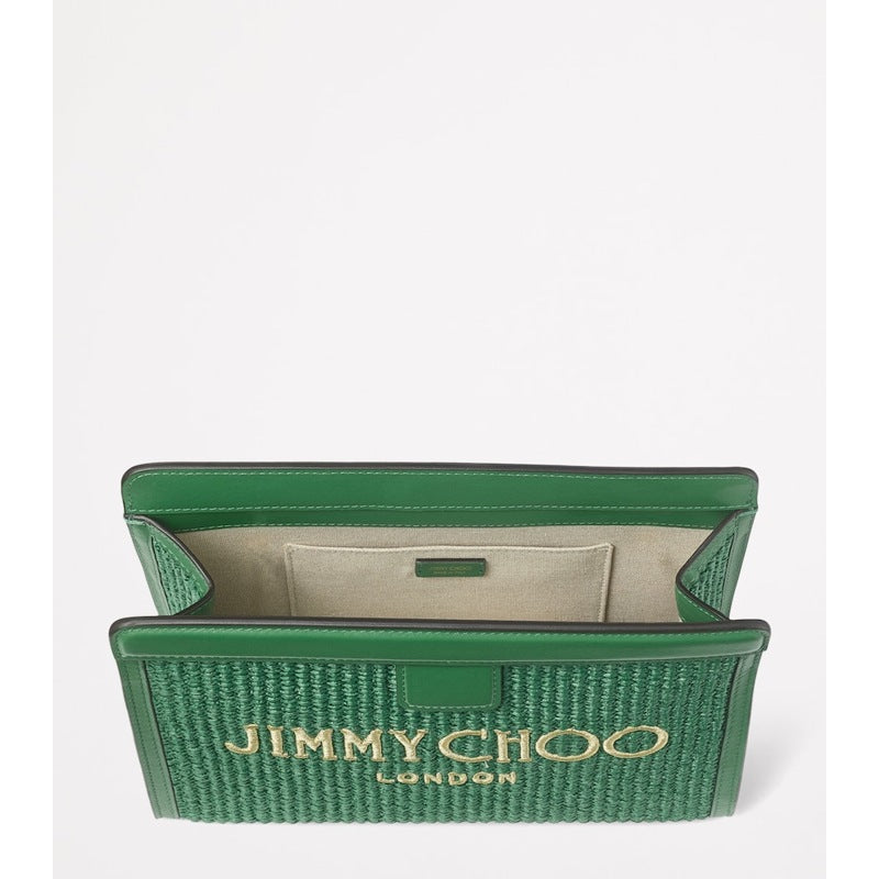 Bolsa Clutch Raffia Trim Avenue