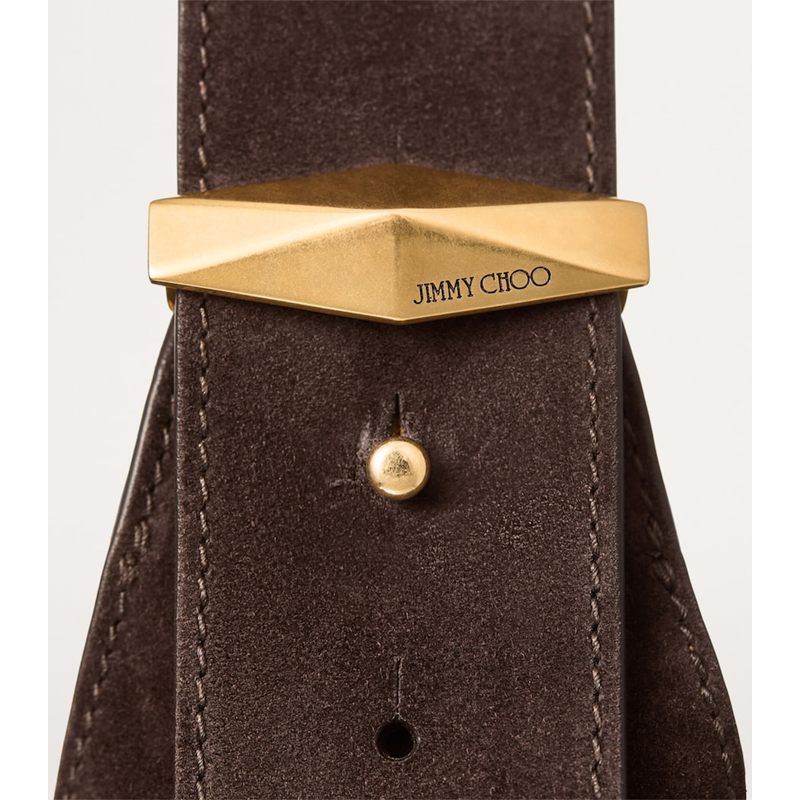 Bolsa Shoulder Medium Suede Diamond