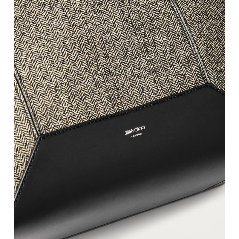 Bolsa Tote Diamond Medium Embellished Herringbone