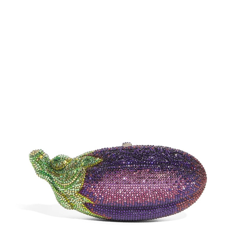 Bolsa Clutch Embellished Eggplant - Mercado de Luxo - O Maior E-Commerce de Bens, Produtos e Serviços de Luxo do Brasil.