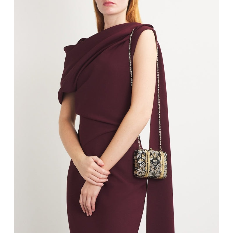 Bolsa Clutch Crystal Valise Voyage