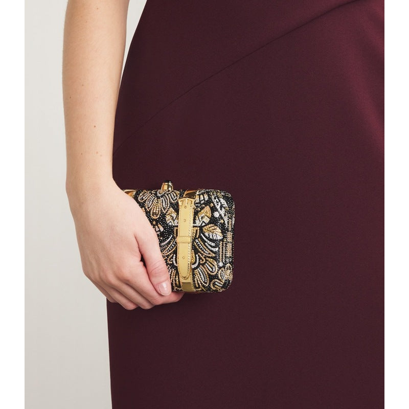 Bolsa Clutch Crystal Valise Voyage