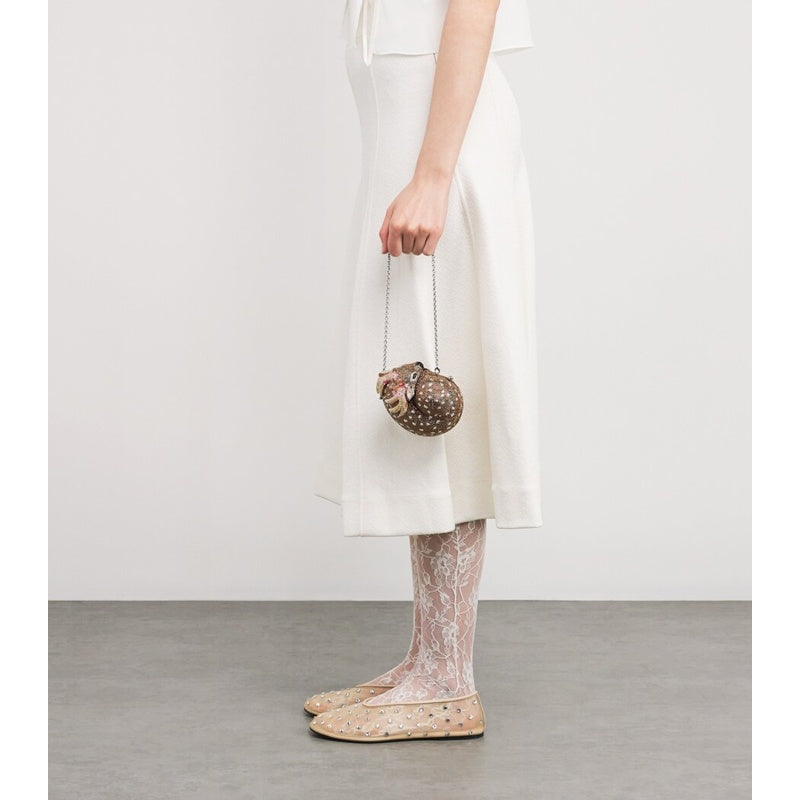 Bolsa Clutch Embellished Fawn Buttercup