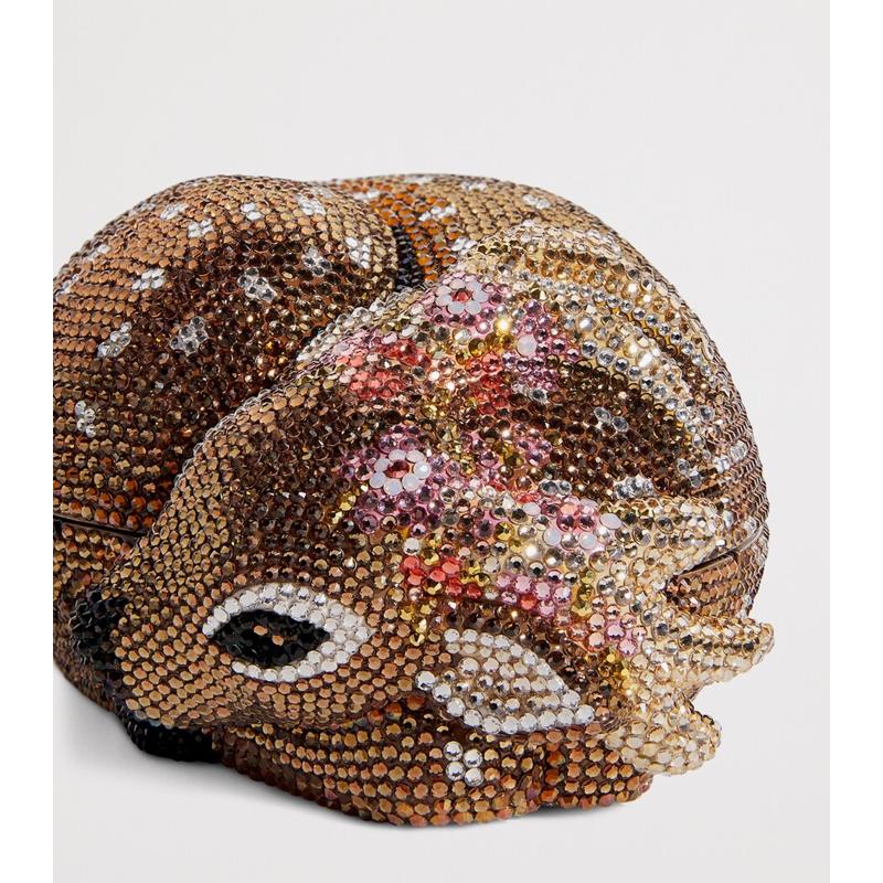 Bolsa Clutch Embellished Fawn Buttercup