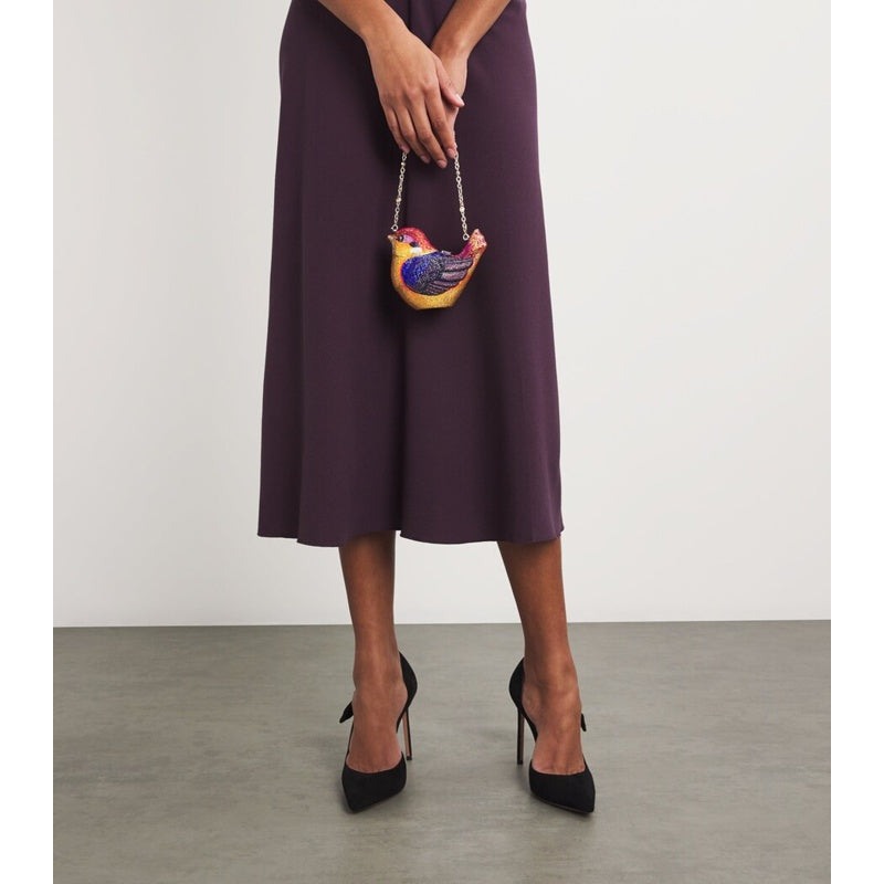 Bolsa Clutch Embellished Kingfisher