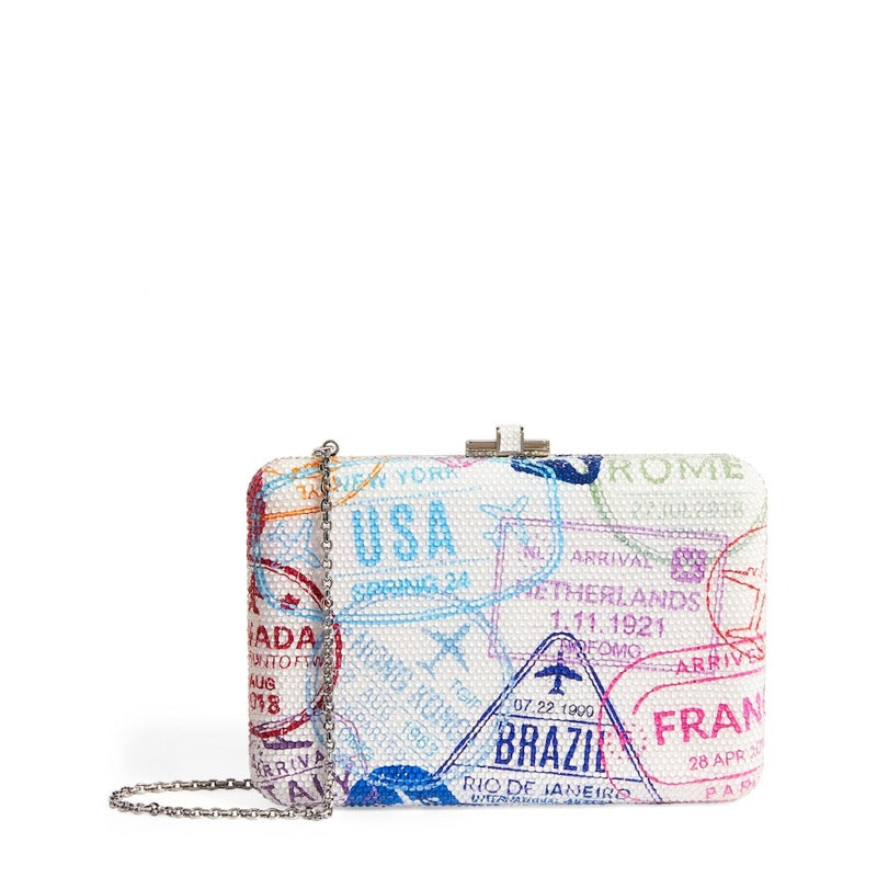 Bolsa Clutch Slim Slide Passport Stamps - Mercado de Luxo - O Maior E-Commerce de Bens, Produtos e Serviços de Luxo do Brasil.