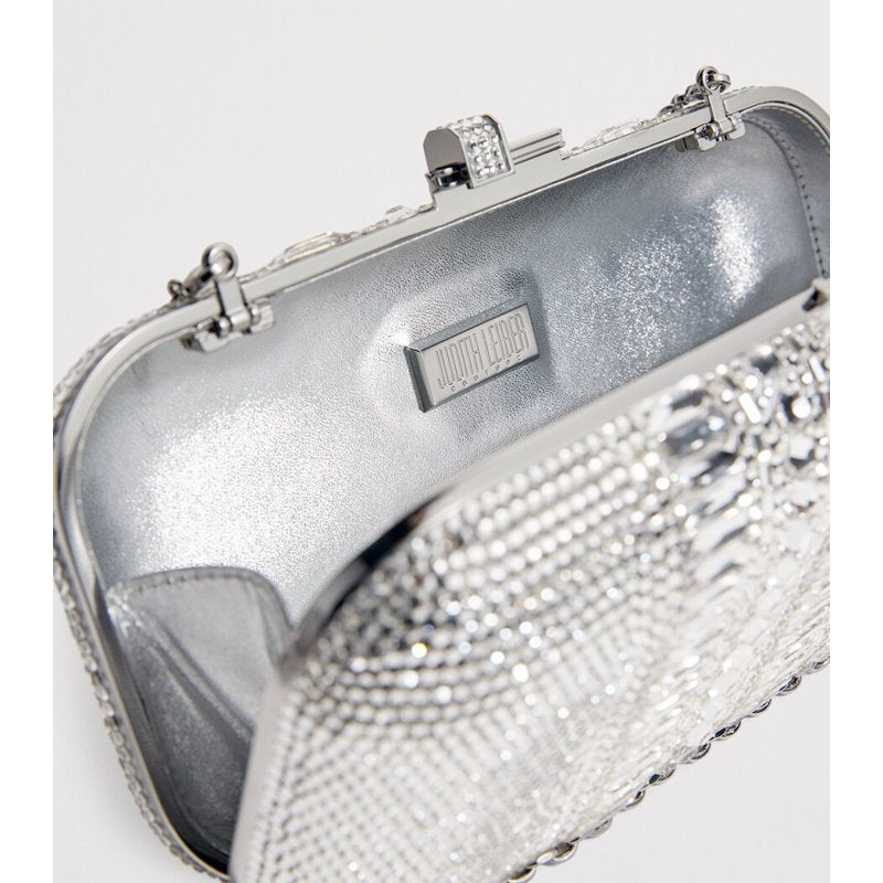 Bolsa Clutch Crystal-Embellished Long Slide