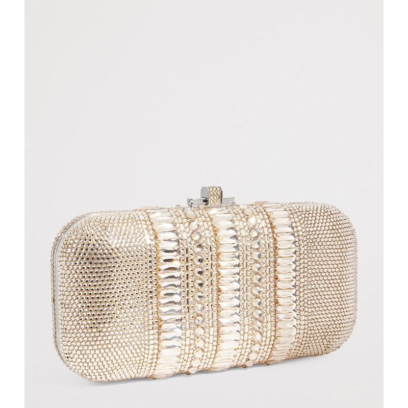 Bolsa Clutch Crystal-Embellished Long Slide