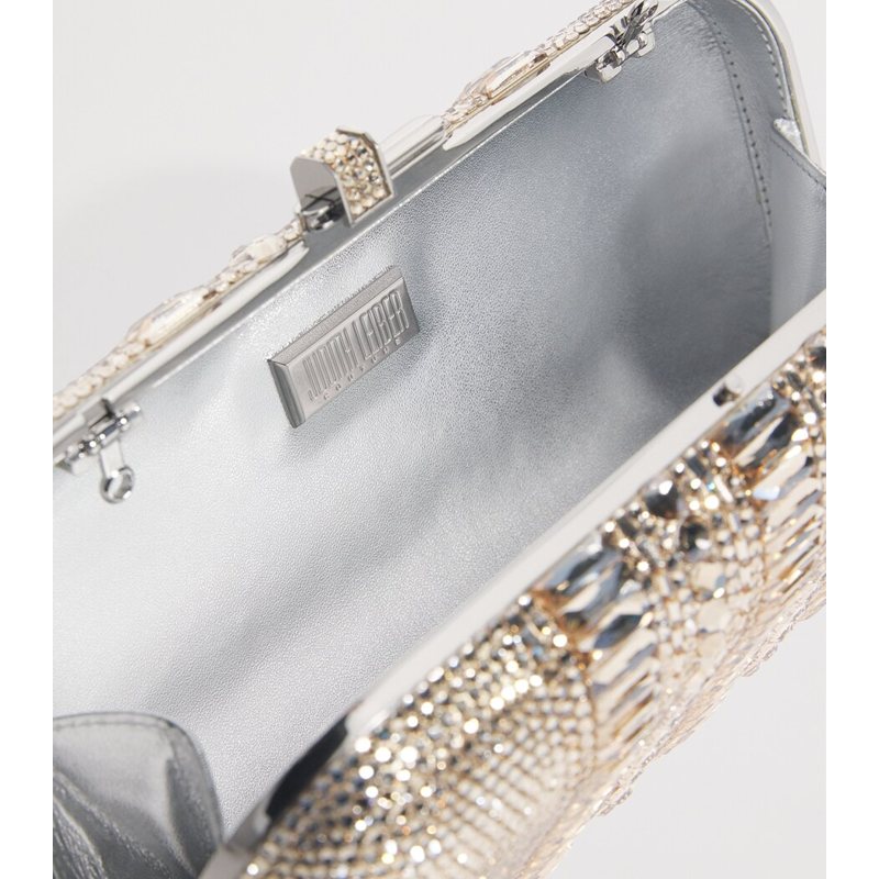 Bolsa Clutch Crystal-Embellished Long Slide