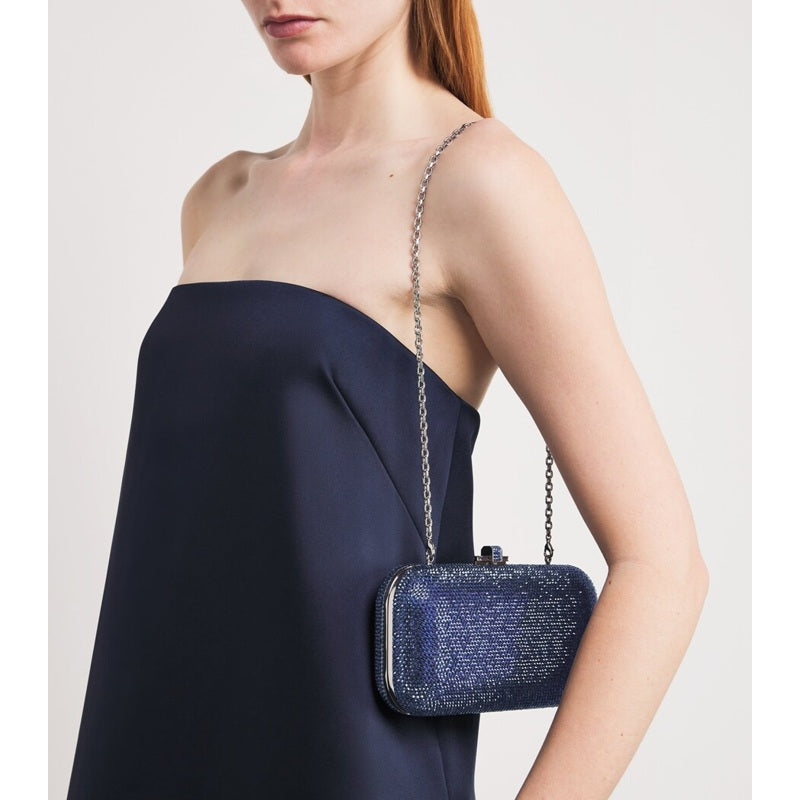 Bolsa Clutch Crystal-Embellished Long Slide