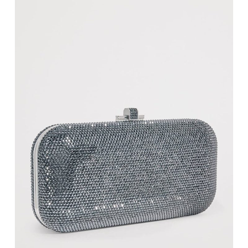 Bolsa Clutch Crystal-Embellished Long Slide