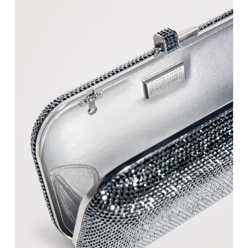 Bolsa Clutch Crystal-Embellished Long Slide