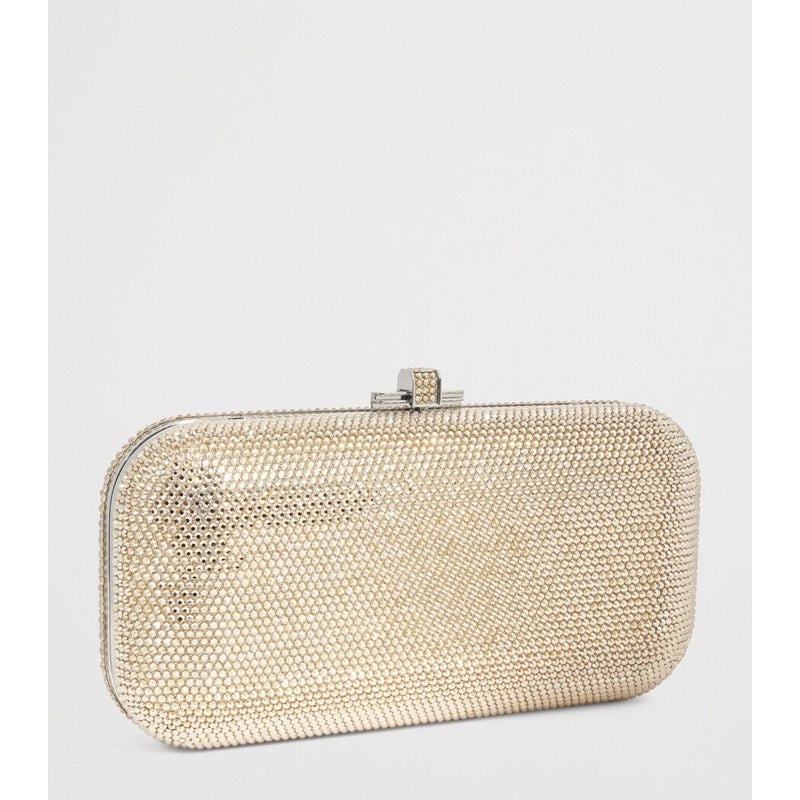 Bolsa Clutch Crystal-Embellished Long Slide