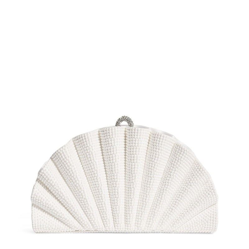 Bolsa Clutch Satin Pearlised Origami Fan - Mercado de Luxo - O Maior E-Commerce de Bens, Produtos e Serviços de Luxo do Brasil.