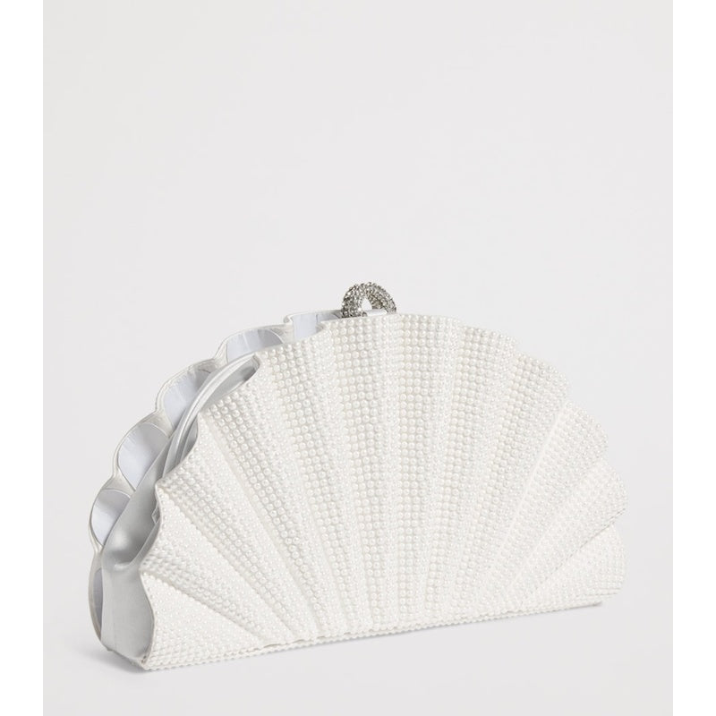 Bolsa Clutch Satin Pearlised Origami Fan