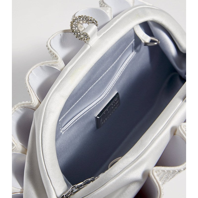 Bolsa Clutch Satin Pearlised Origami Fan