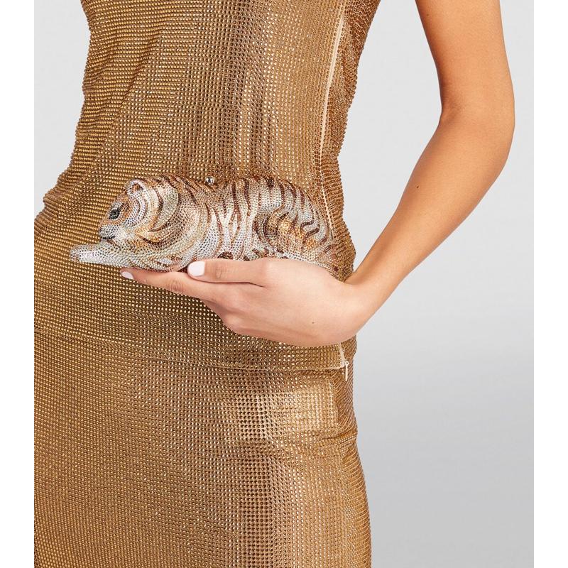 Bolsa Clutch Embellished Bengal Tiger