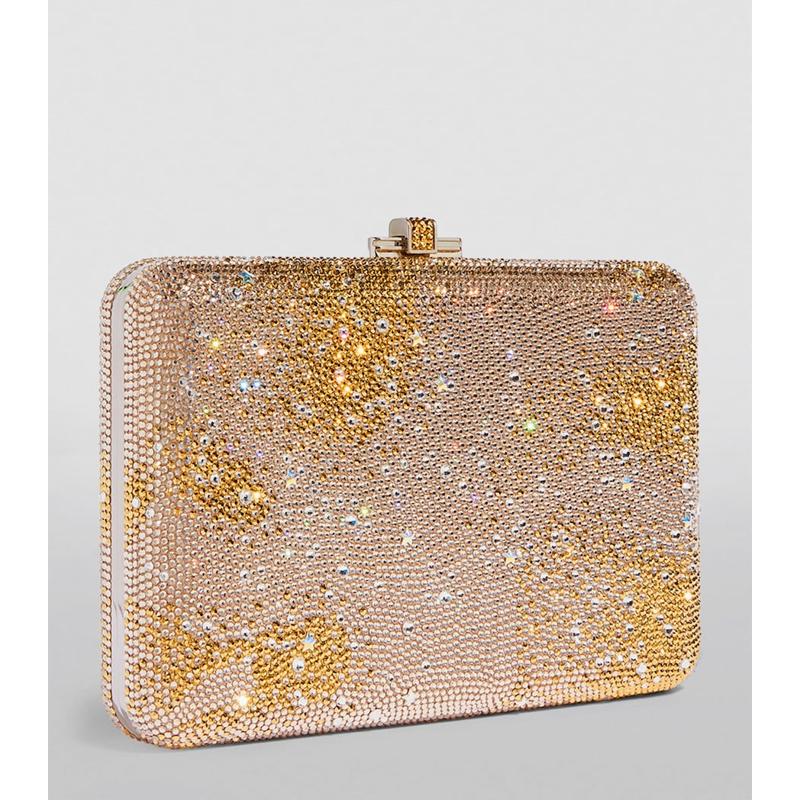 Bolsa Clutch Crystal-Embellished Galaxy