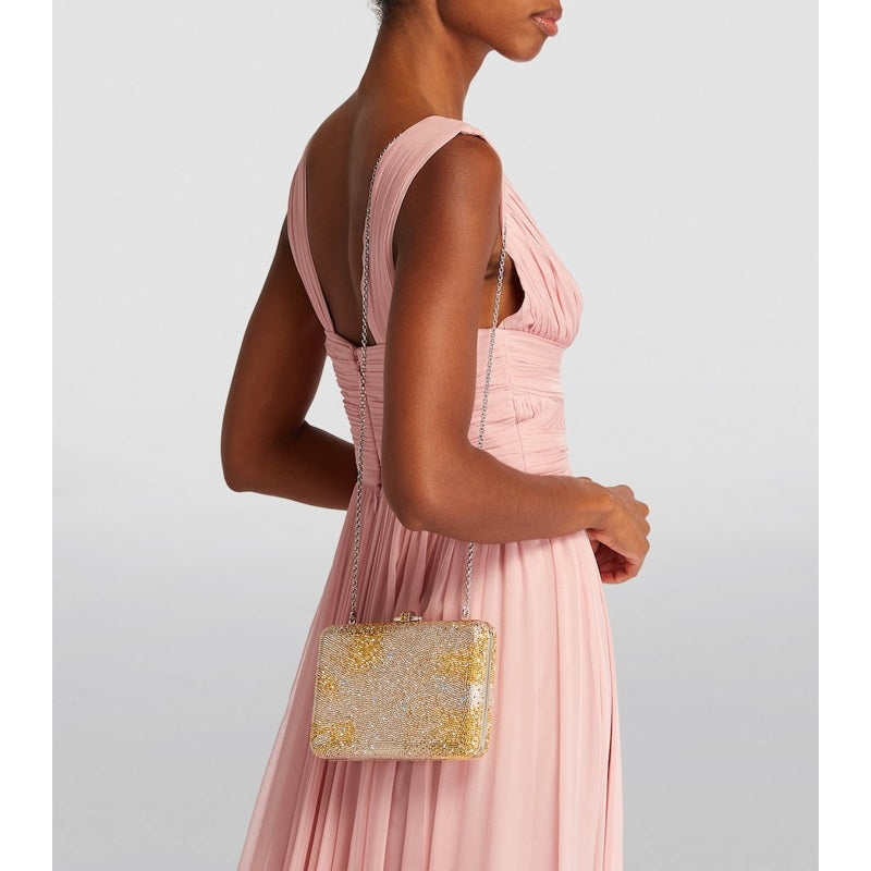 Bolsa Clutch Crystal-Embellished Galaxy