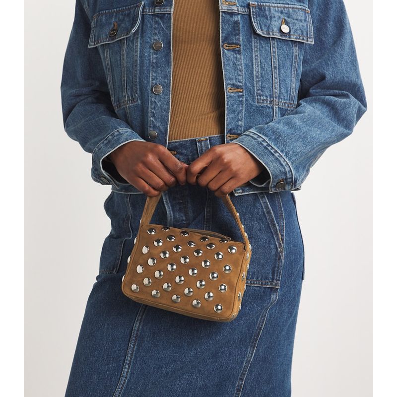 Bolsa Handle Mini Suede Elena