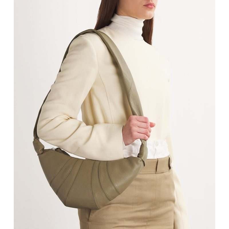Bolsa Crossbody Small Grained Croissant