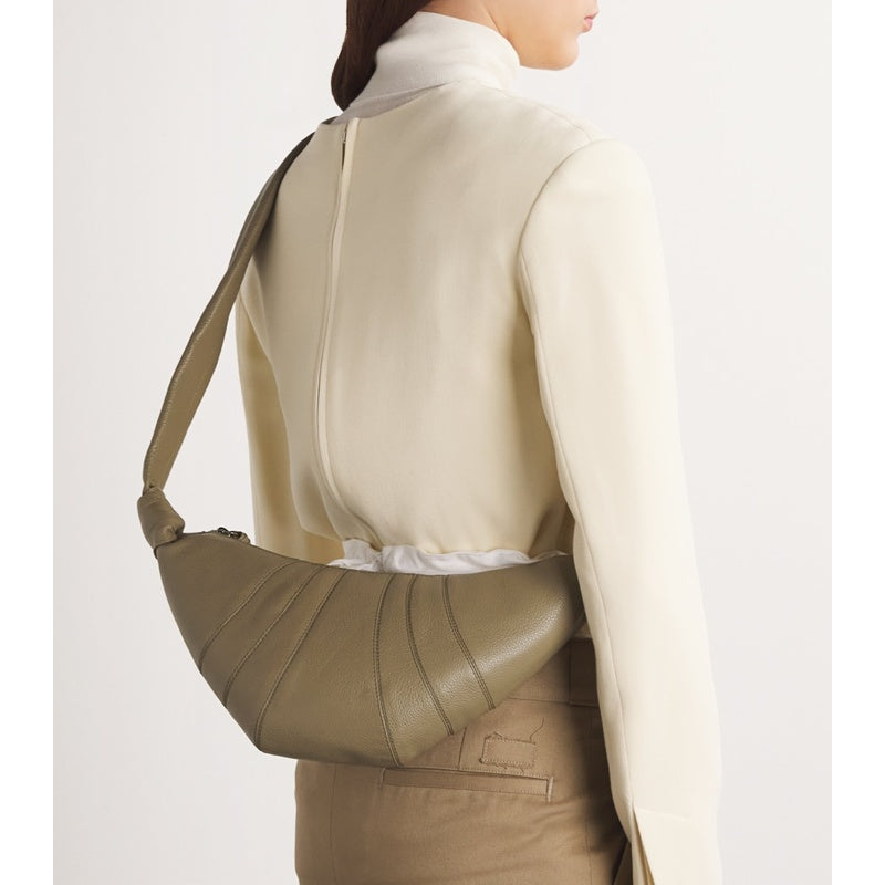 Bolsa Crossbody Small Grained Croissant